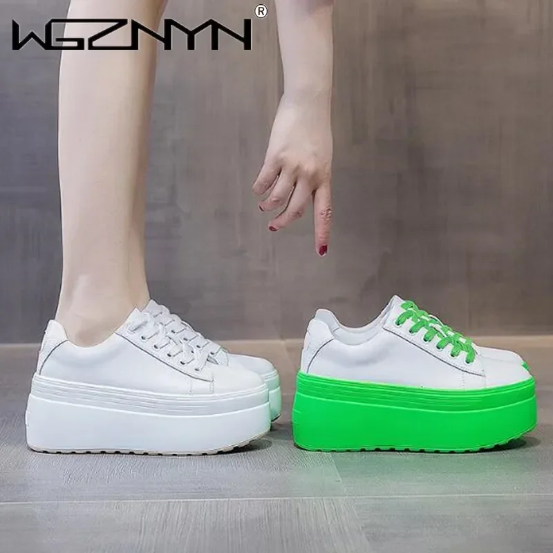 Skateboard - Luxury Autumn Genuine Leather Women Casual