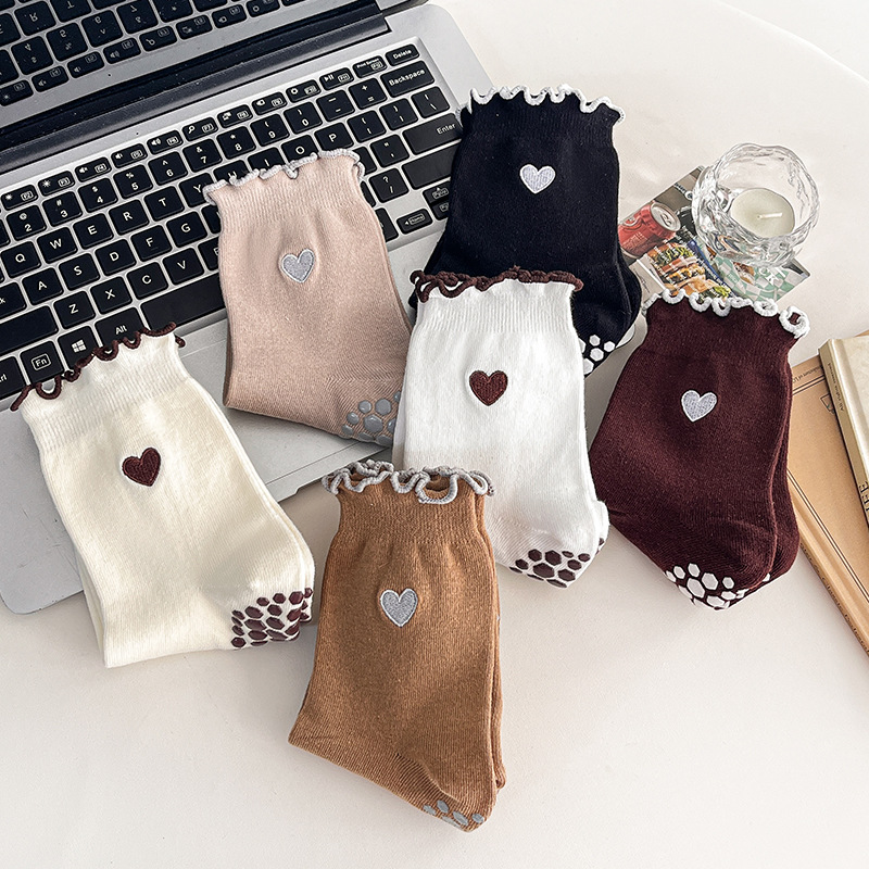 Yoga Socks Women Cotton Heart  - Yoga Mat ulasan dan harga