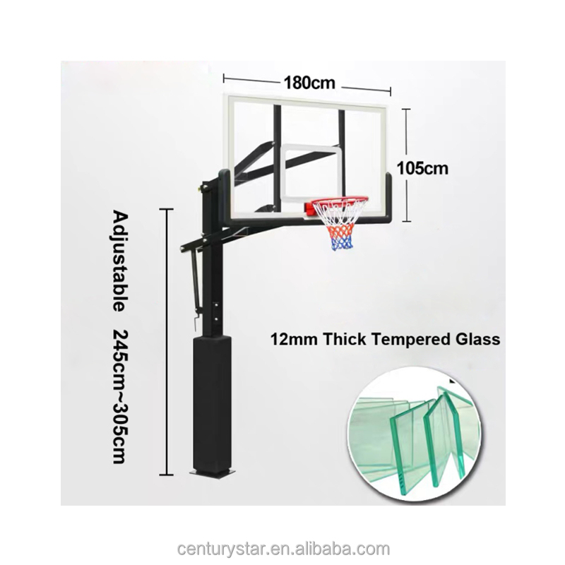 High Quality Tempered Glass Ba - Basketball Hoop ulasan dan harga