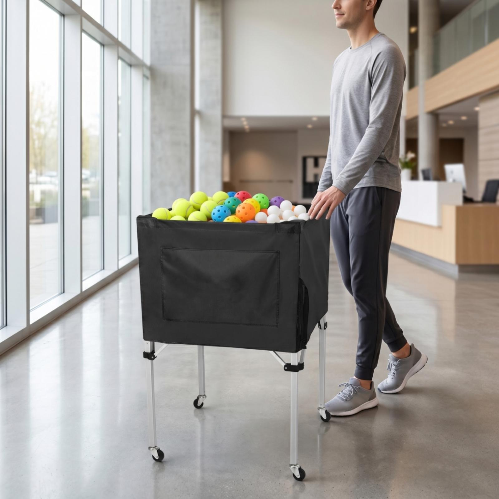 Ball Storage Cart Foldable Fol - Gym Ball ulasan dan harga