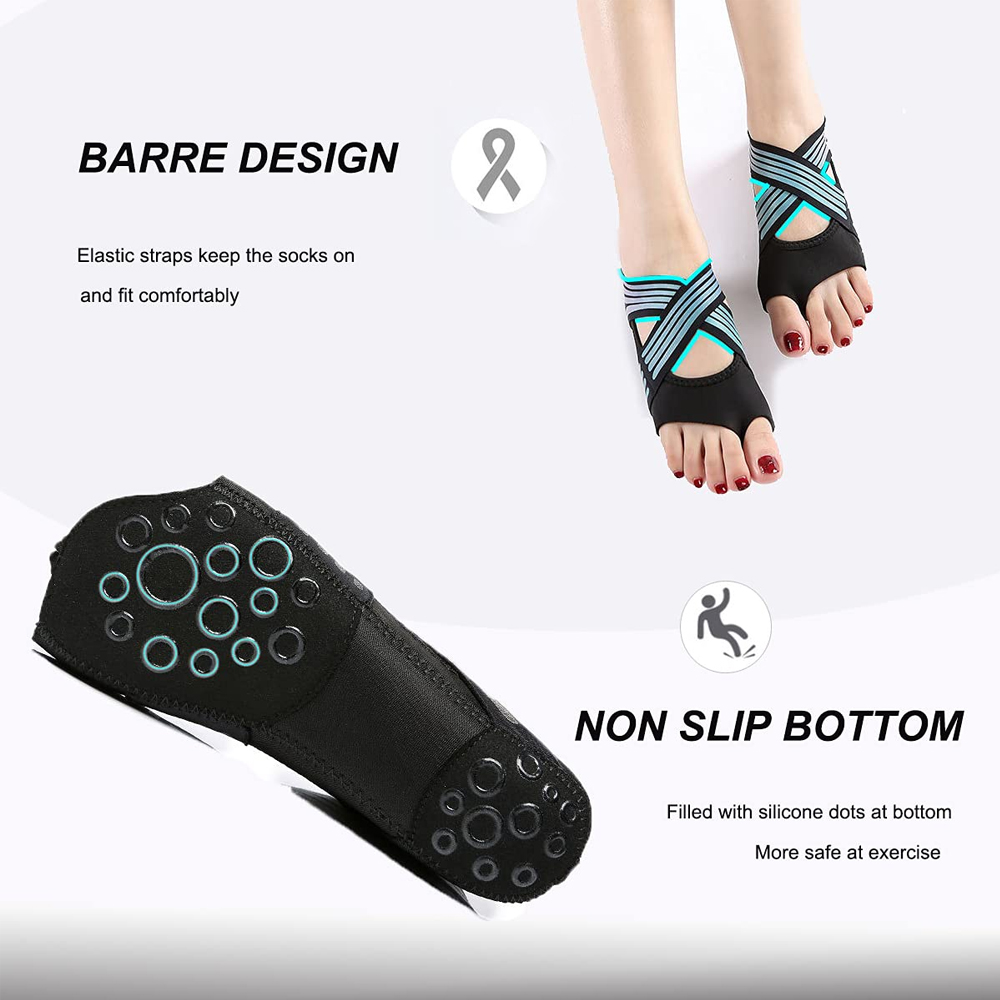 1Pair Women Non-Slip Toeless G - Yoga Mat ulasan dan harga