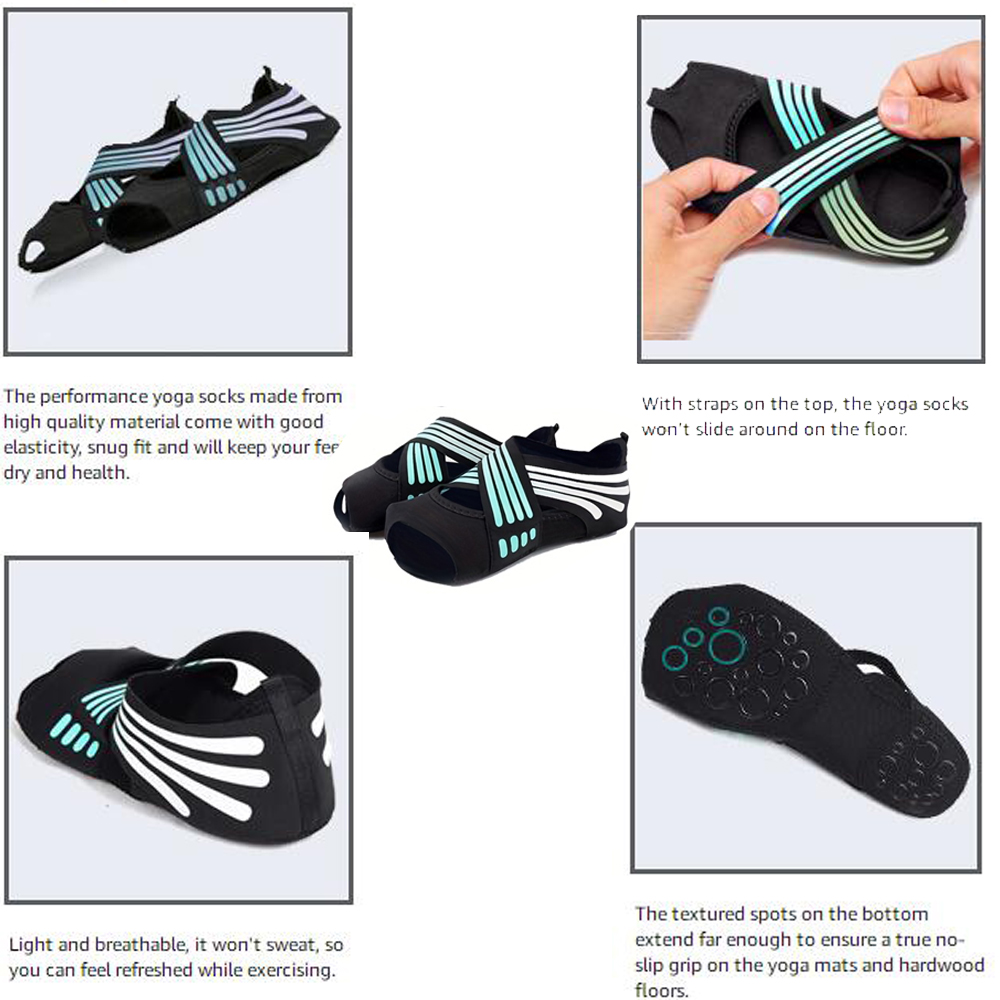 1Pair Women Non-Slip Toeless G - Yoga Mat ulasan dan harga