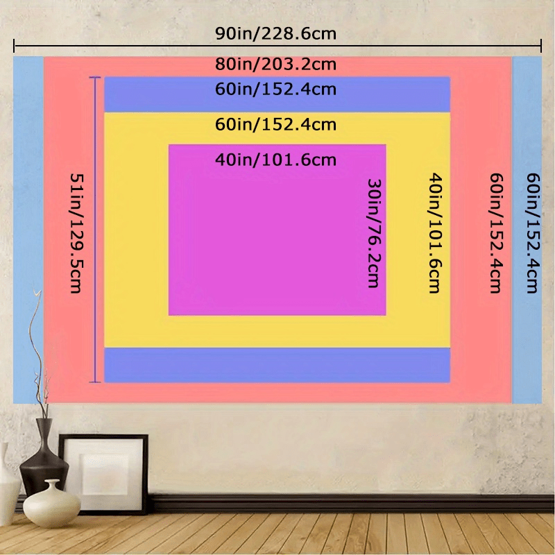 Colorful Tennis Ball Tapestry, - Sports Equipment Poster ulasan dan harga