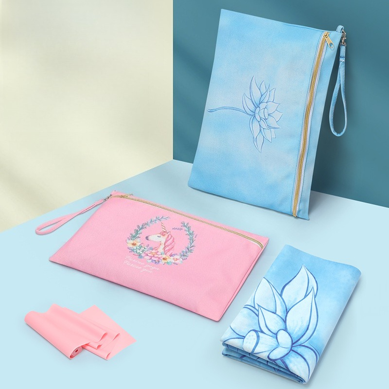 Canvas Portable Folding Yoga M - Yoga Mat ulasan dan harga