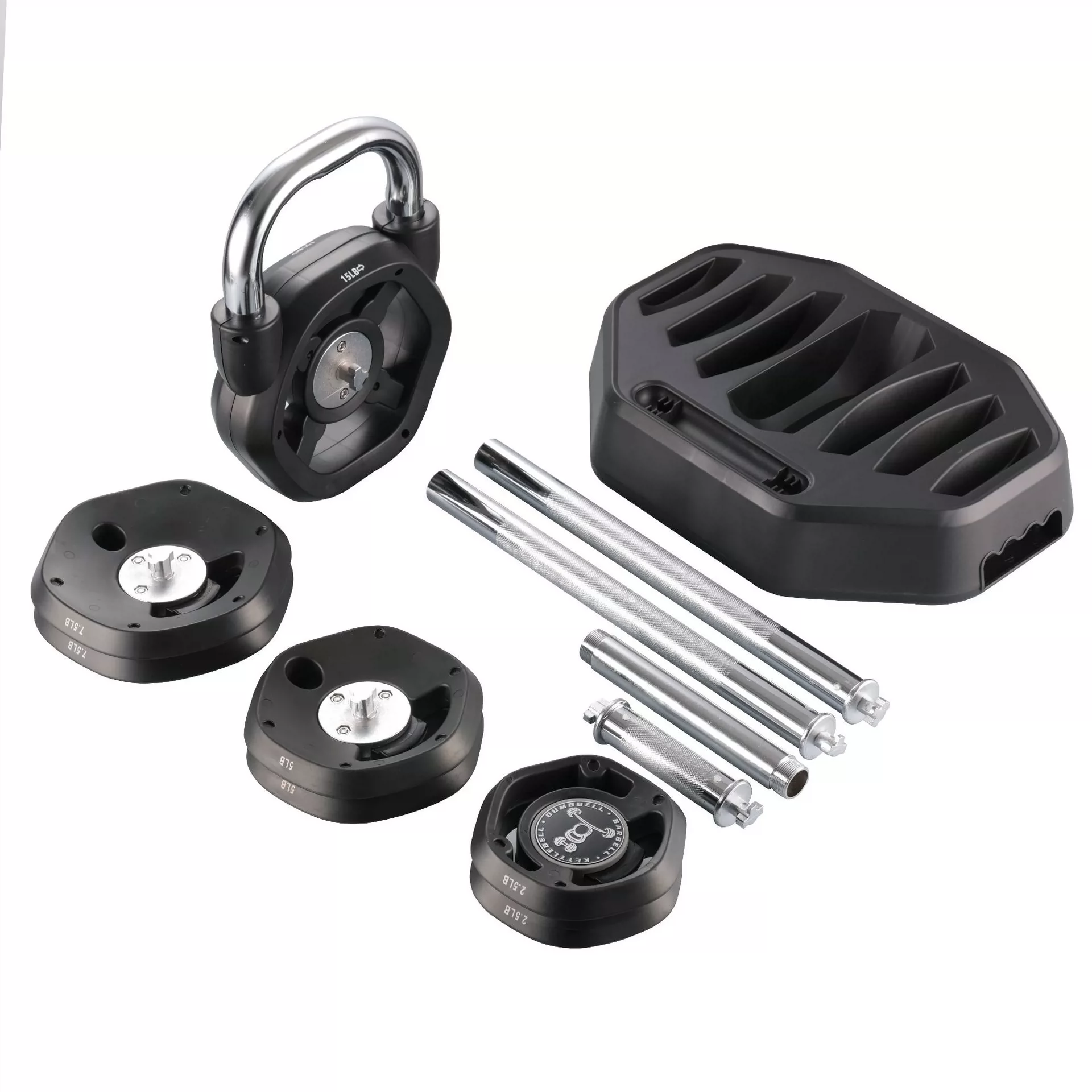 Custom 3-in-1 Adjustable Dumbb - Dumbbell Set ulasan dan harga